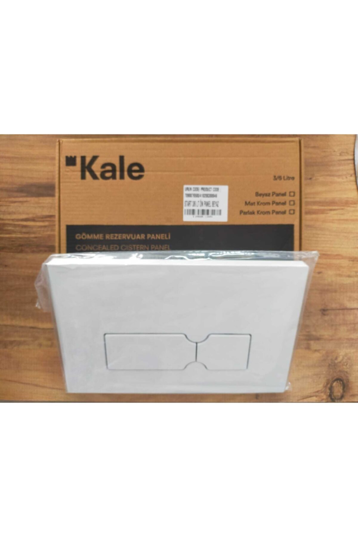 Start 3-6 Lt Gömme Rezervuar Ince Beyaz Kumanda Paneli