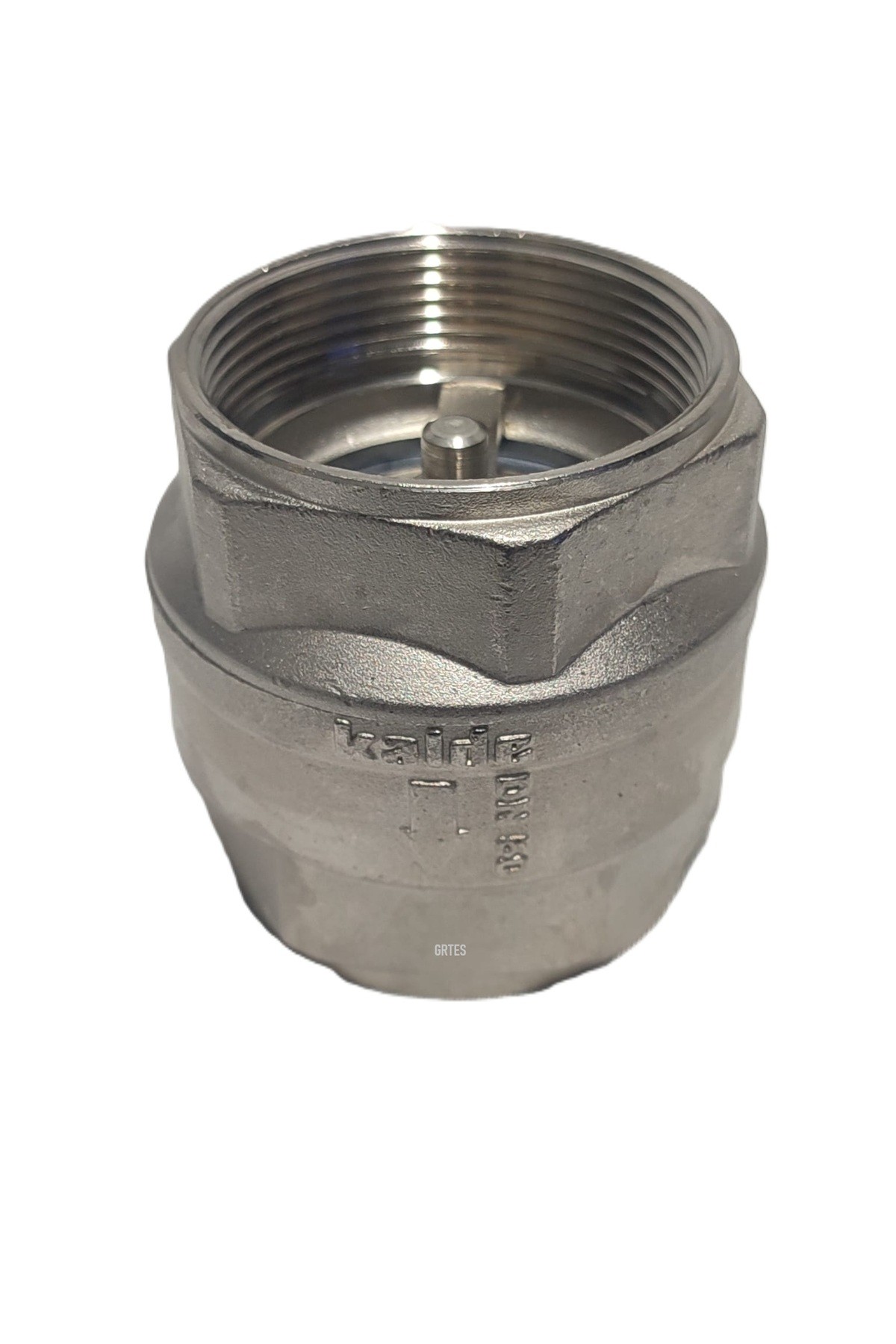 (2'li Paket) 2" Dn50 Sarı/Krom Dik Çekvalf - Vertical Check Valve