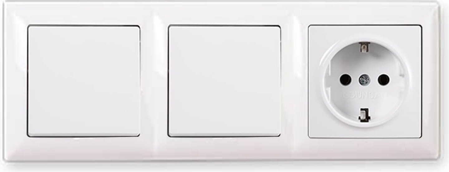 Visage Beyaz 3'lü Set Anahtar, Anahtar ve Topraklı Priz Set