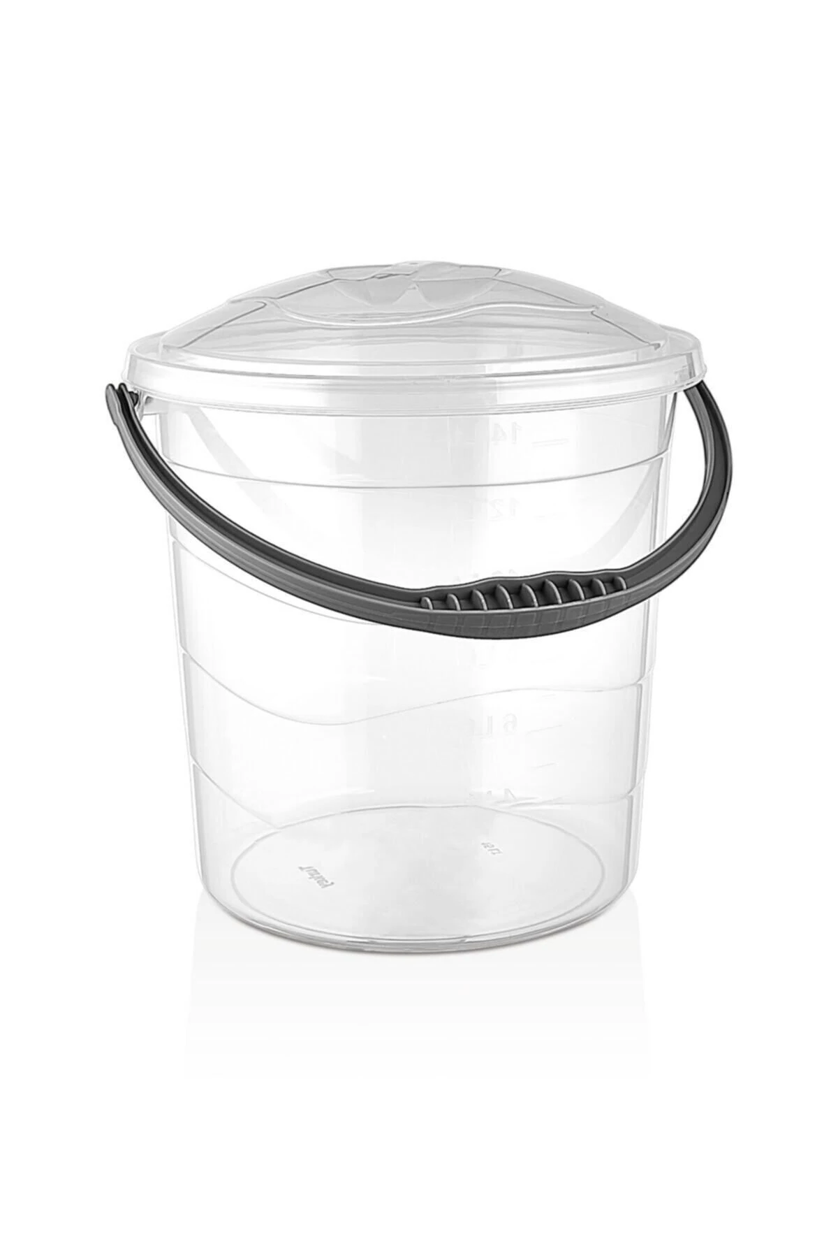 Şeffaf Kapaklı 20 lt Su Kovası, dayanıklı ve kullanışlı su taşıma kabı