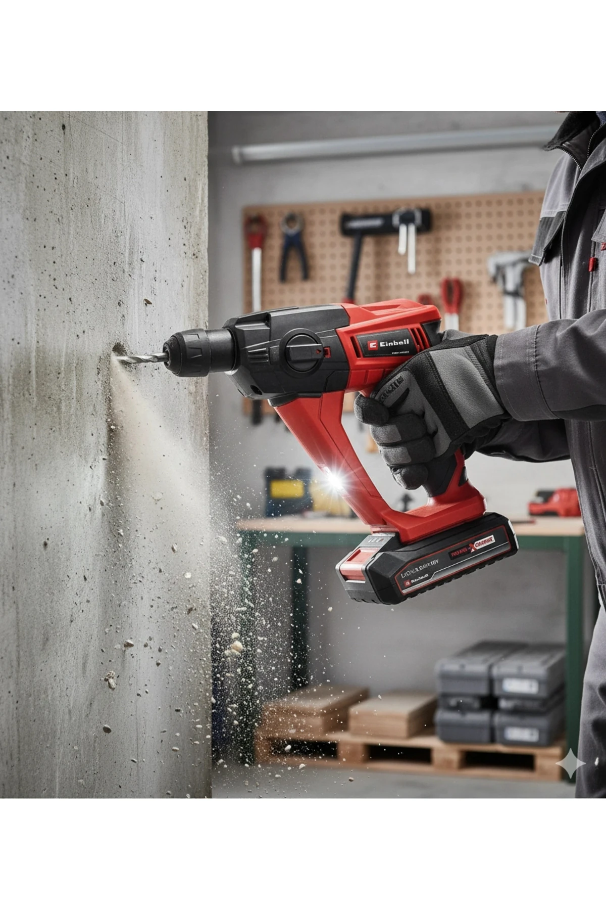 TE-HD 18/12 Li Tek Akülü 2.5 Ah Pnömatik K