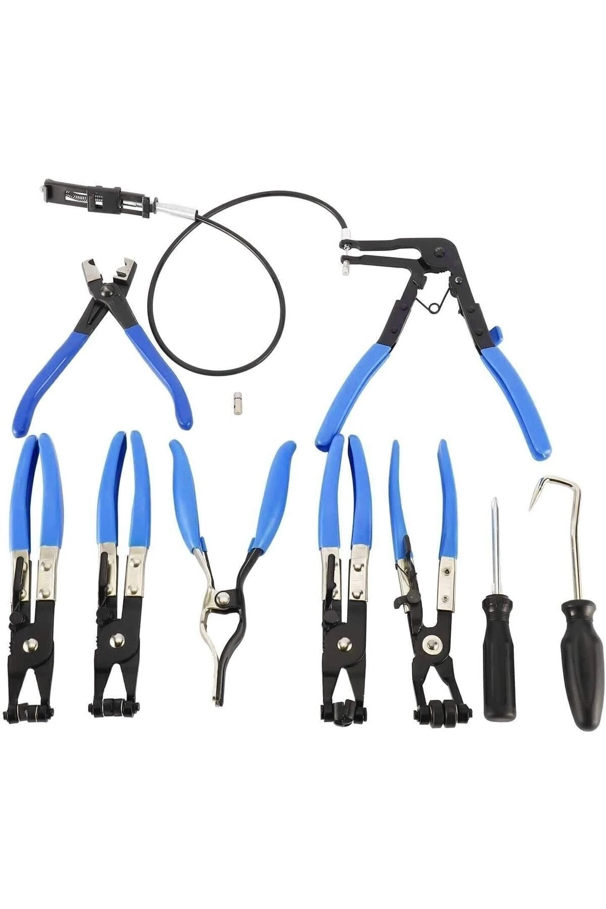 10 Parça Hortum Kelepçe Pense Seti