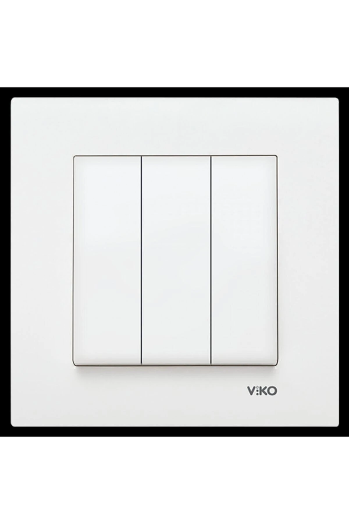 Karre / Meridian BEYAZ Üçlü Anahtar Sıva Altı (Çerçevesiz)