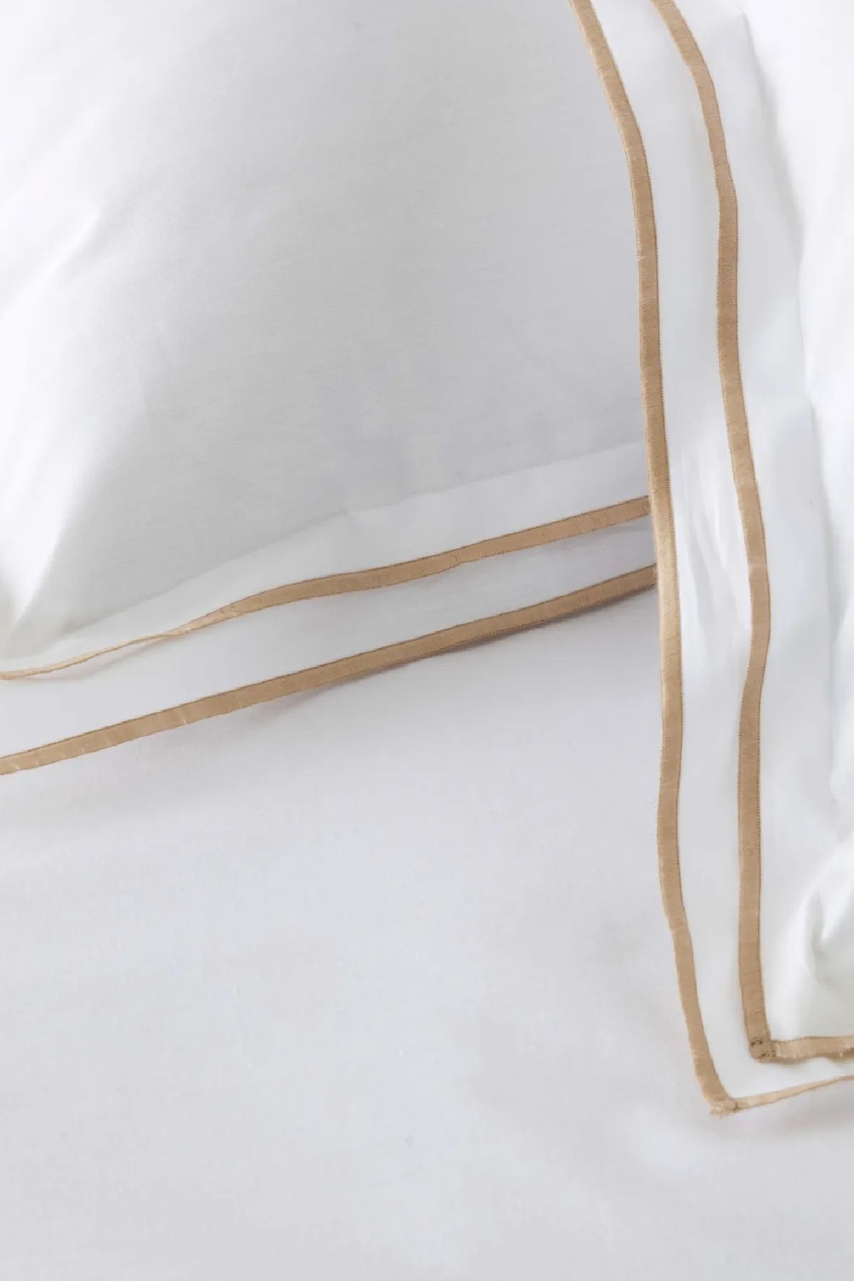 White Collection Victorie Bej Pikolu Percale Çift Kişilik Nevresim Takımı