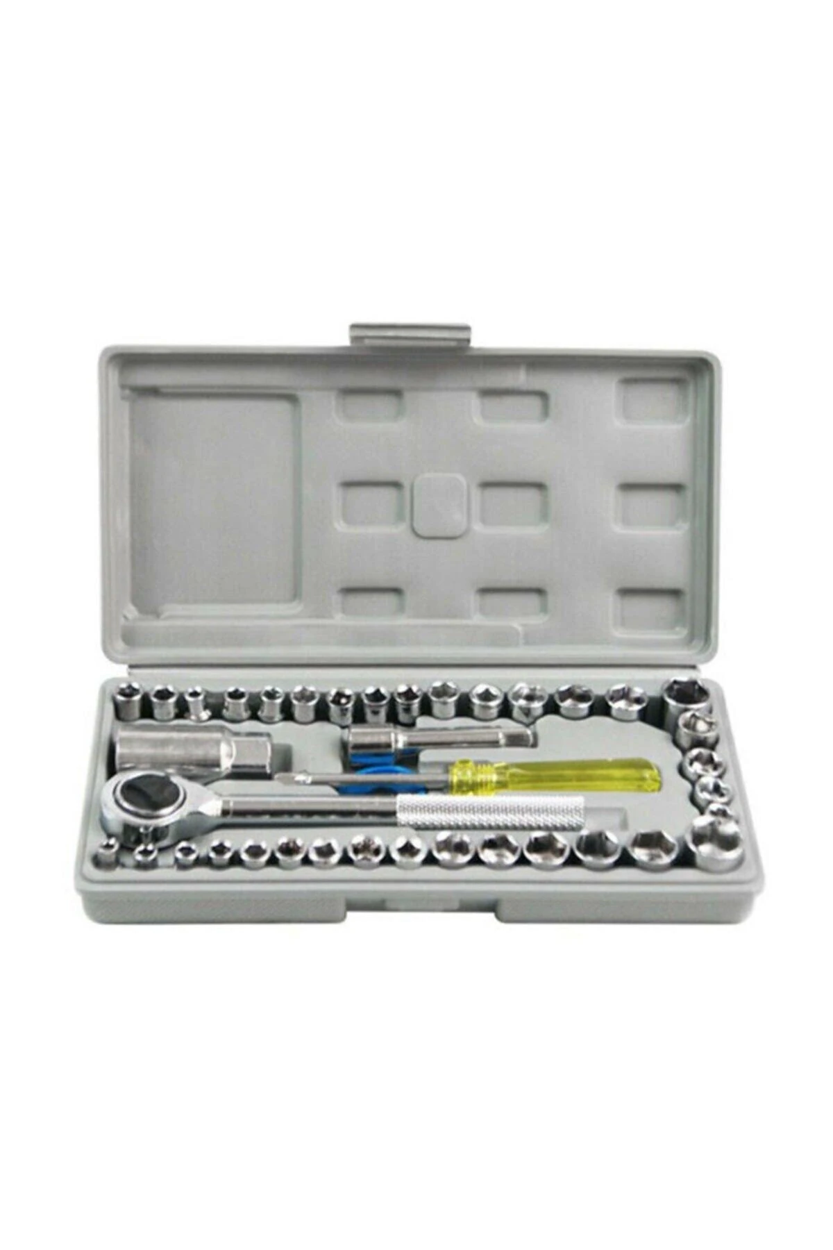 12 Parça Kombine Anahtar Takımı Ve 40 Parça Cırcırlı Lokma Takımı