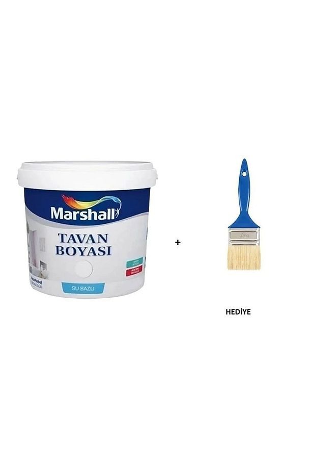 Tavan Boyası Beyaz 3,5 Kg Kestirme Fırça No:2 Hediyeli