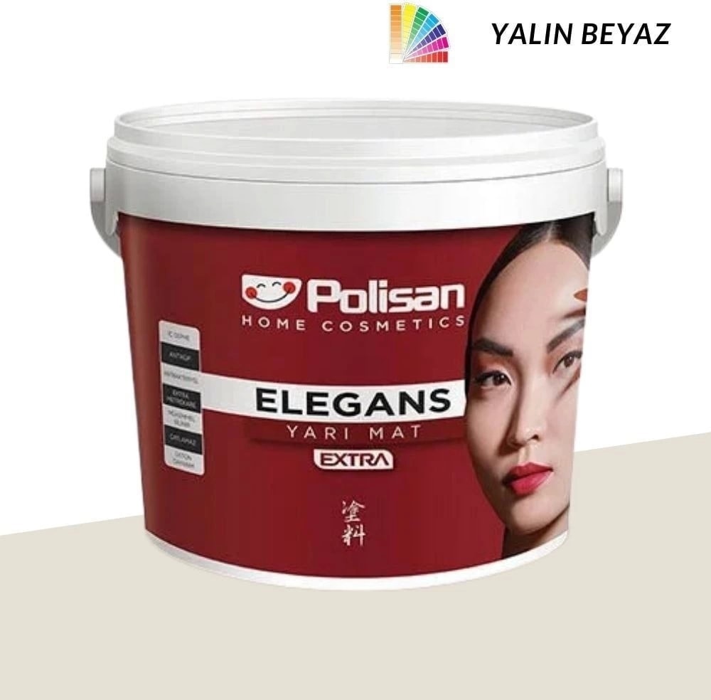 Elegans Extra Yarı Mat Yalın Beyaz 7,5 lt