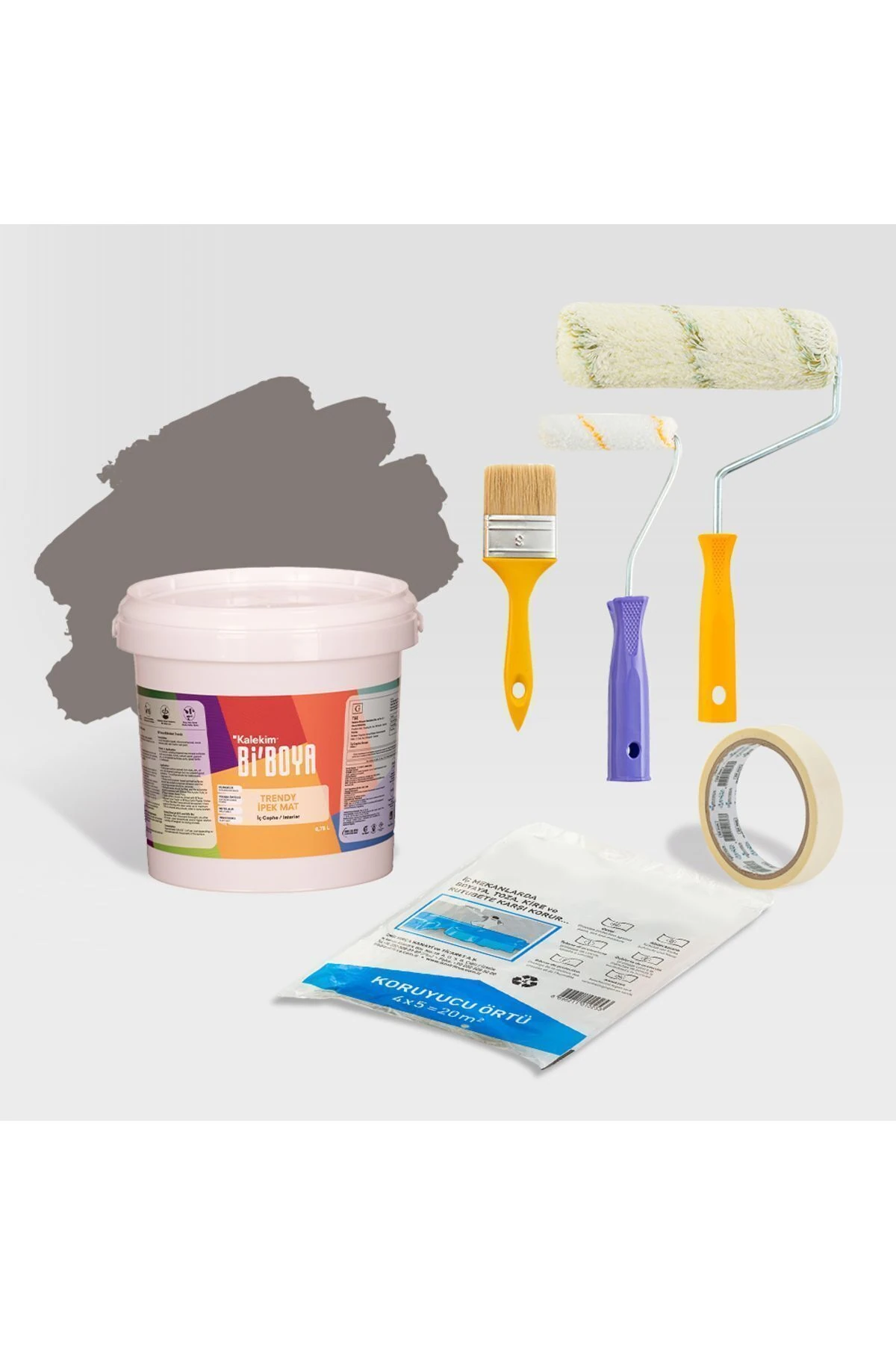 Tek Duvar Boyama Seti Moka