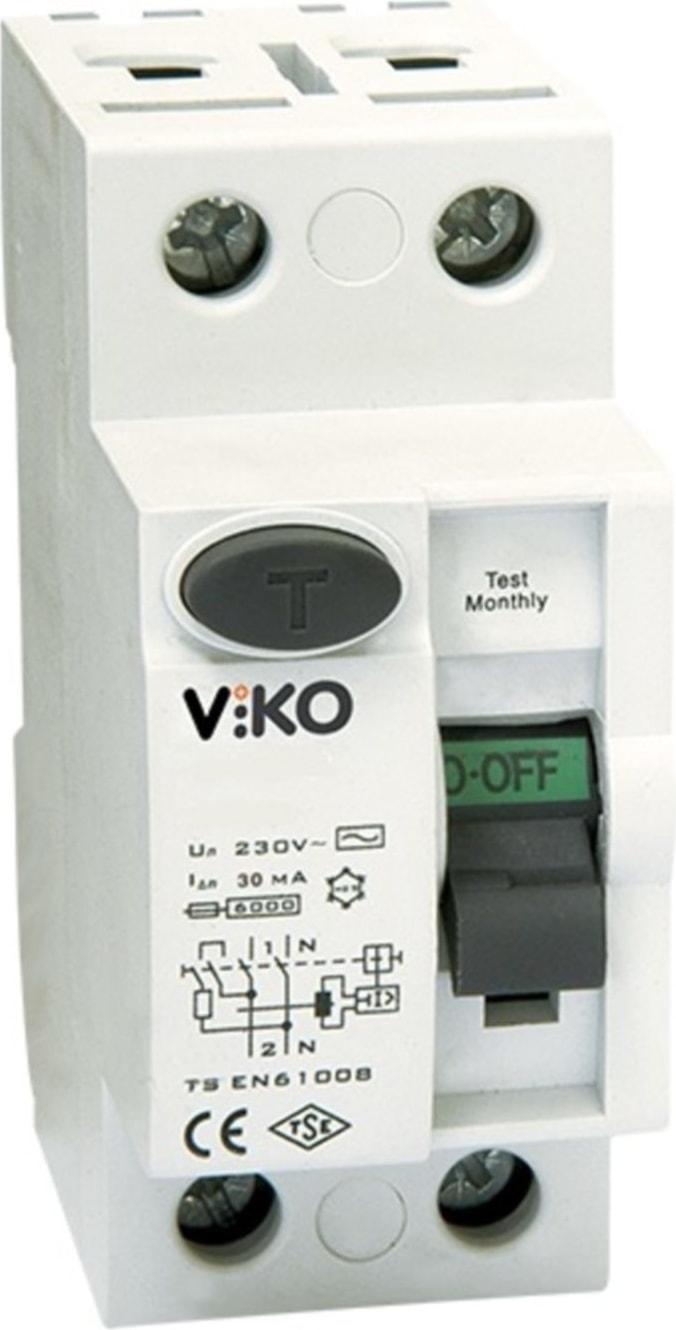 VİKO 2X25 Amper Kaçak Akım Rölesi 300MA VTR2-25300