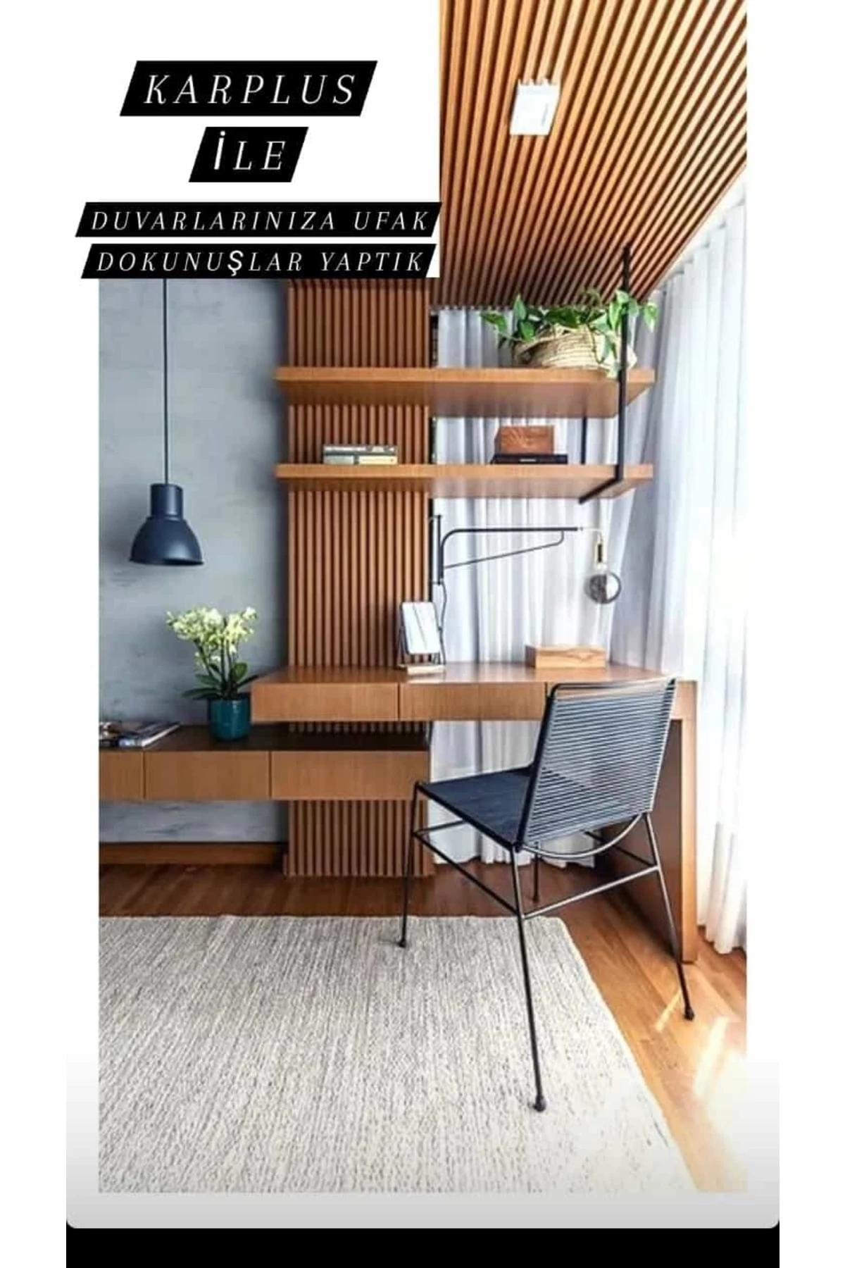 Dekoratif Ahşap Desenli Yapkar Duvar Kaplama Paneli 200x18cm