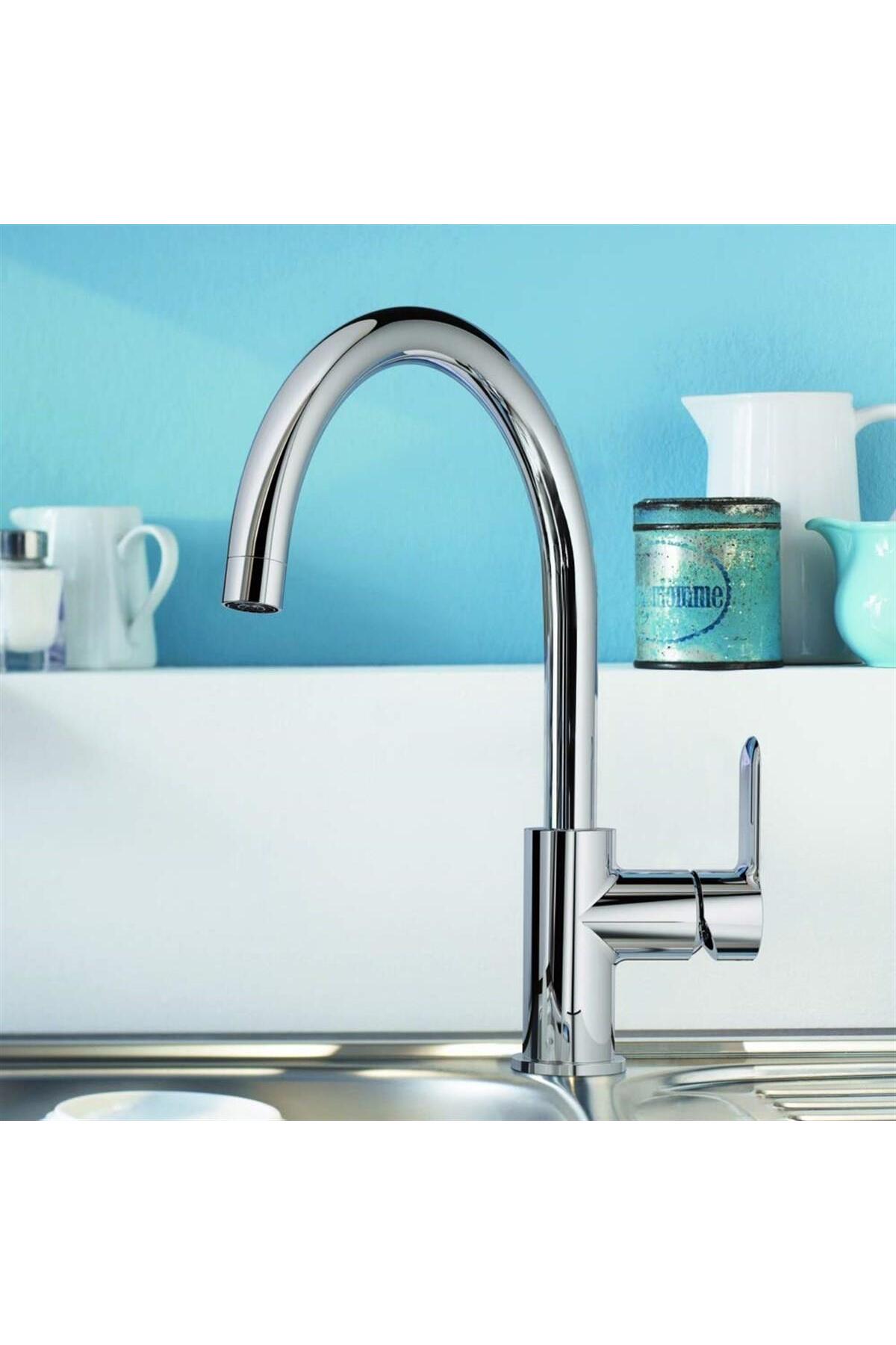 Bauedge Tek Kumandalı Eviye Bataryası 31367001, KROM