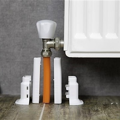 10 Adet Beyaz Petek Radyatör Ayarlı Boru Gizleme Ayağı 14 cm 20 cm 6 cm Ayar