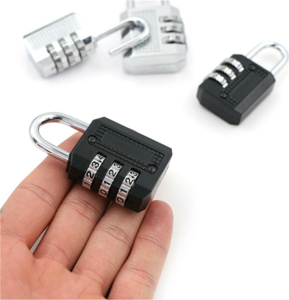 3 Şifreli Çelik Asma Kilit 25 mm