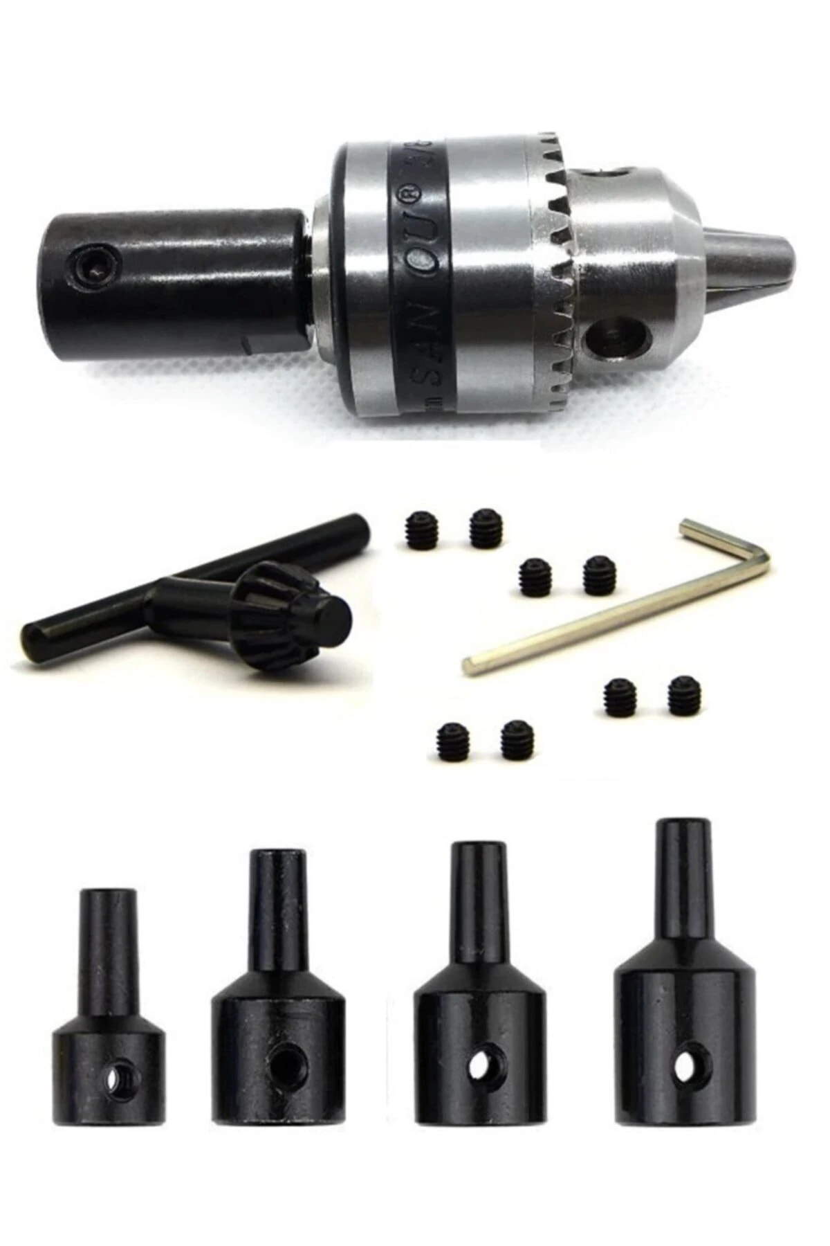 Motor Için Küçük Anahtarlı Metal 6mm Mandren 4mm 5mm 6mm 8mm Kaplinli ...