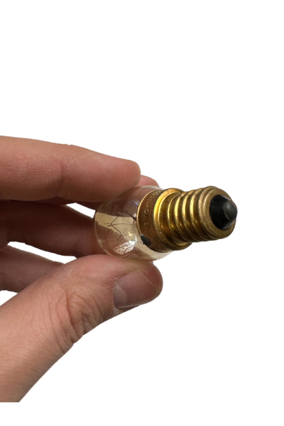 (2 Li Paket)  15W Fırın Ampulü (Sarı Işık) E14 Duylu (İnce Duy)