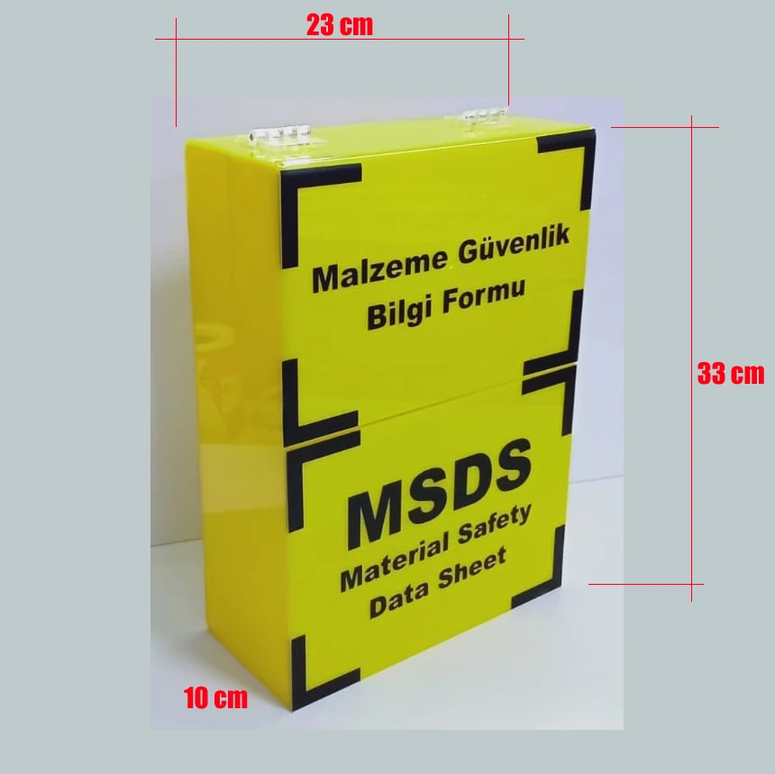 Msds Box Contents Msds Kutusu Material Safety Data Sheet Box
