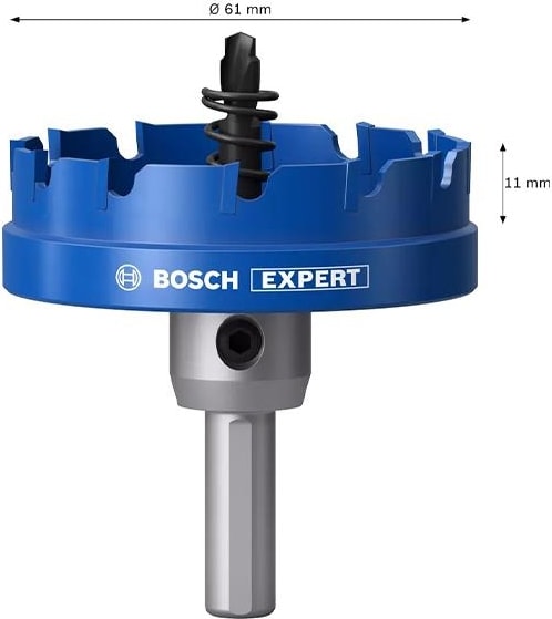BOSCH Expert 61 mm Elmaslı Inox Panç Adaptörlü 2608901440
