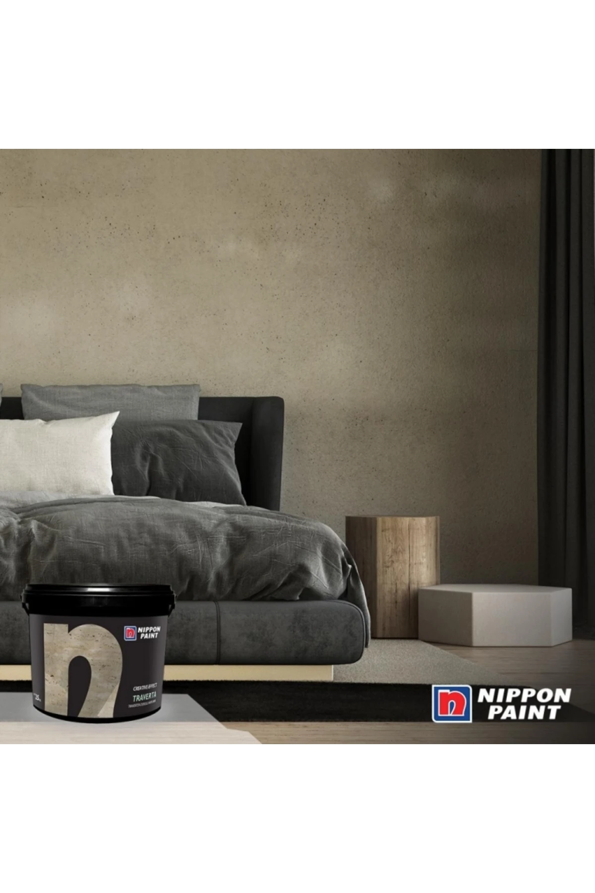 Nippon Traverta Doğal Taş Görünümlü Dekoratif Kaplama 25kg