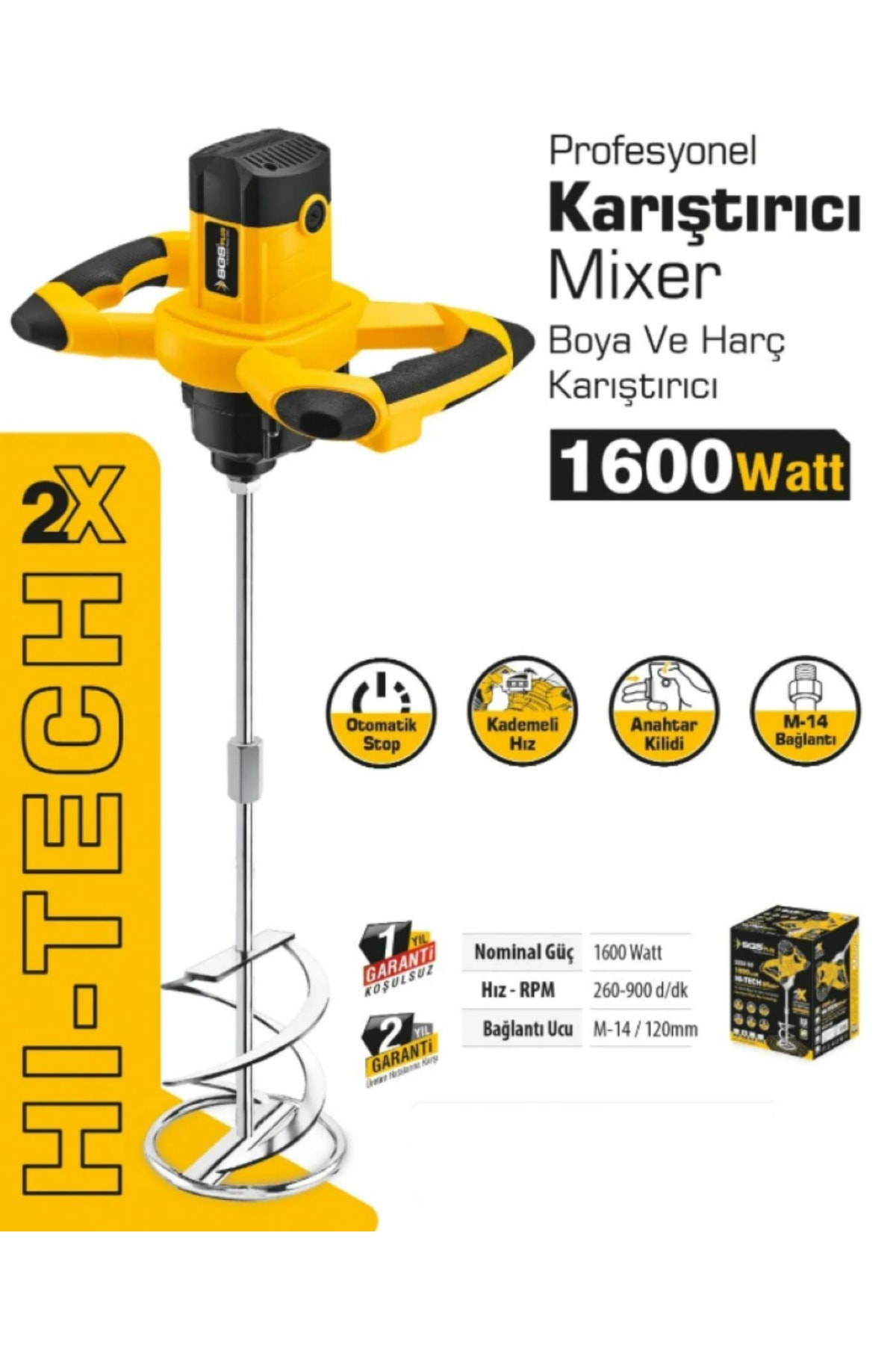 SGS PROFESYONEL KARIŞTIRICI MIXER (1600 WATT)
