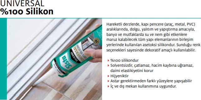 Sista Universal %100 Silikon Beyaz 280 ml 20'li Koli