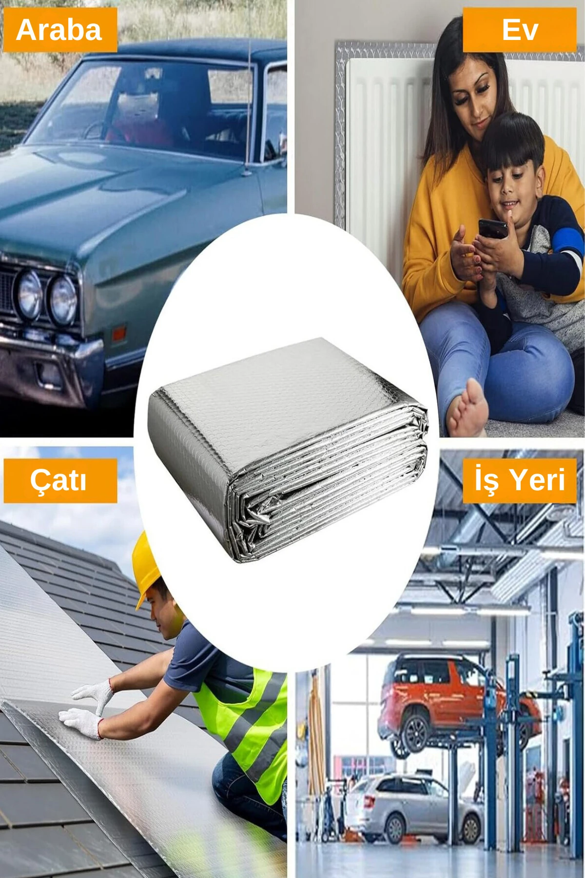 15 Adet Petek Arkası Izolasyon Kalorifer Radyatör Arkası Isı Yalıtım Levhası Radyatör Arkalığı