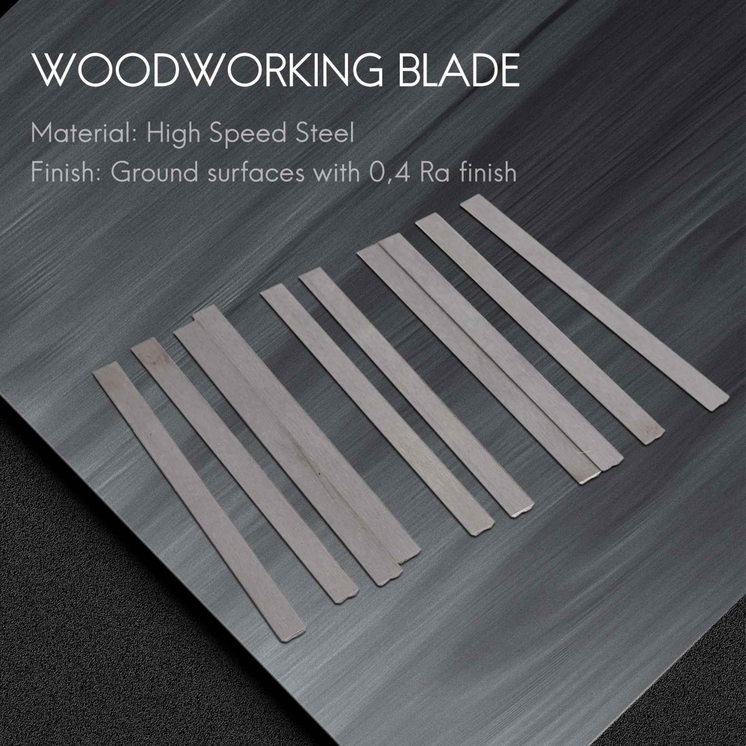 10 Adet Tersinir Yüksek Hızlı Çelik Planya Bıçakları 82MM x 5.5mm (Yurt Dışından)
