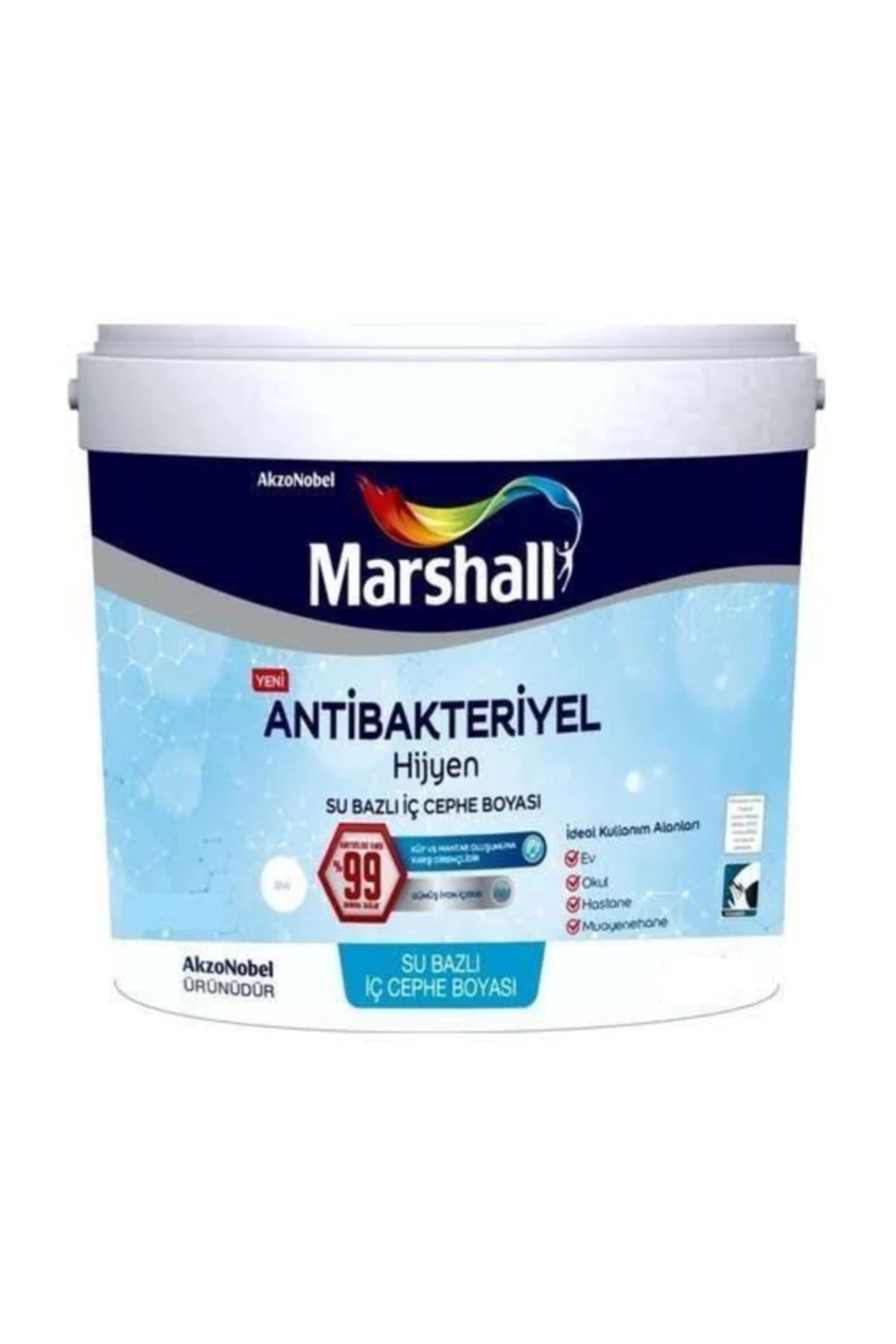 Antibakteriyel Hijyen İç Cephe Boya 2.5 Lt Tütsü
