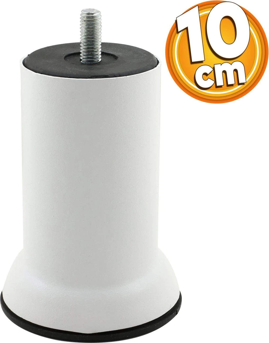 Mobilya Metal Kanepe Baza Koltuk Destek Ayağı M8 Civata Beyaz Metal Ayak 10 cm