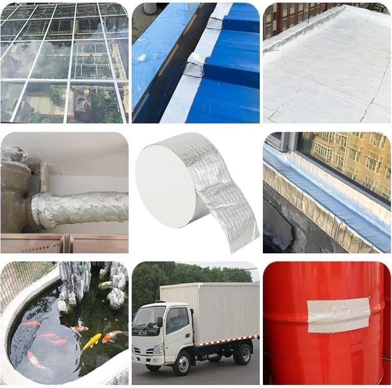 Çatı Izolasyon Bandı 2 Metre Su Sızdırmazlık Geçirmezlik Yalıtım Çamur Tamir Çatlak Boru Bant 96 mm
