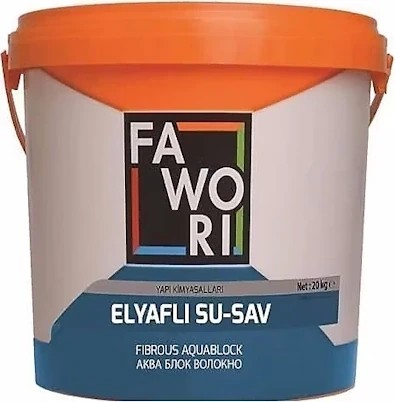 FAWORİ ELYAFLI SUSAV BEYAZ SÜRME SU YALITIM MALZEMESİ 20 KG