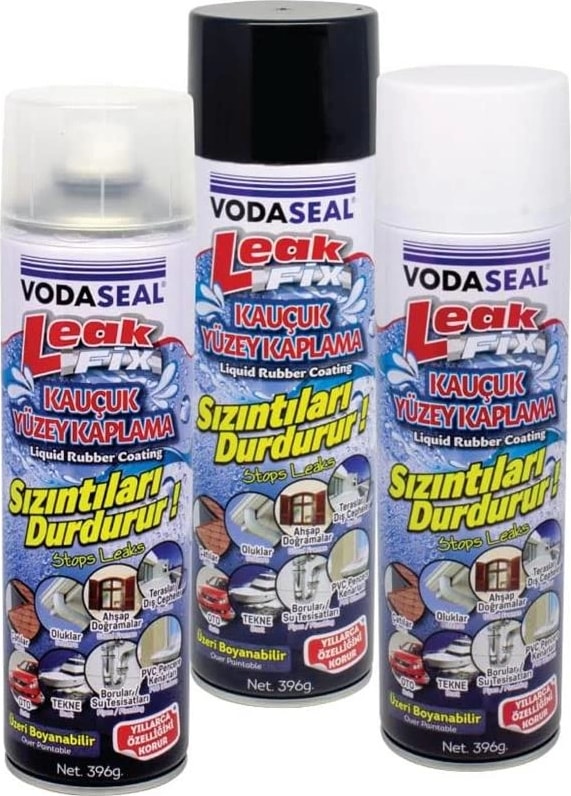 Leak Fix Sprey Kauçuk Kaplama, Şeffaf 400 gr