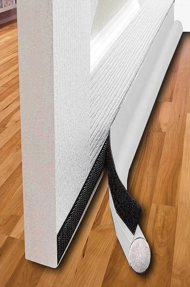 Kapı Altı Rüzgar Önleyici, Isı Yalıtım Süngeri, Eşik Altlığı, Soğuk Geçirmez 2 Adet Beyaz