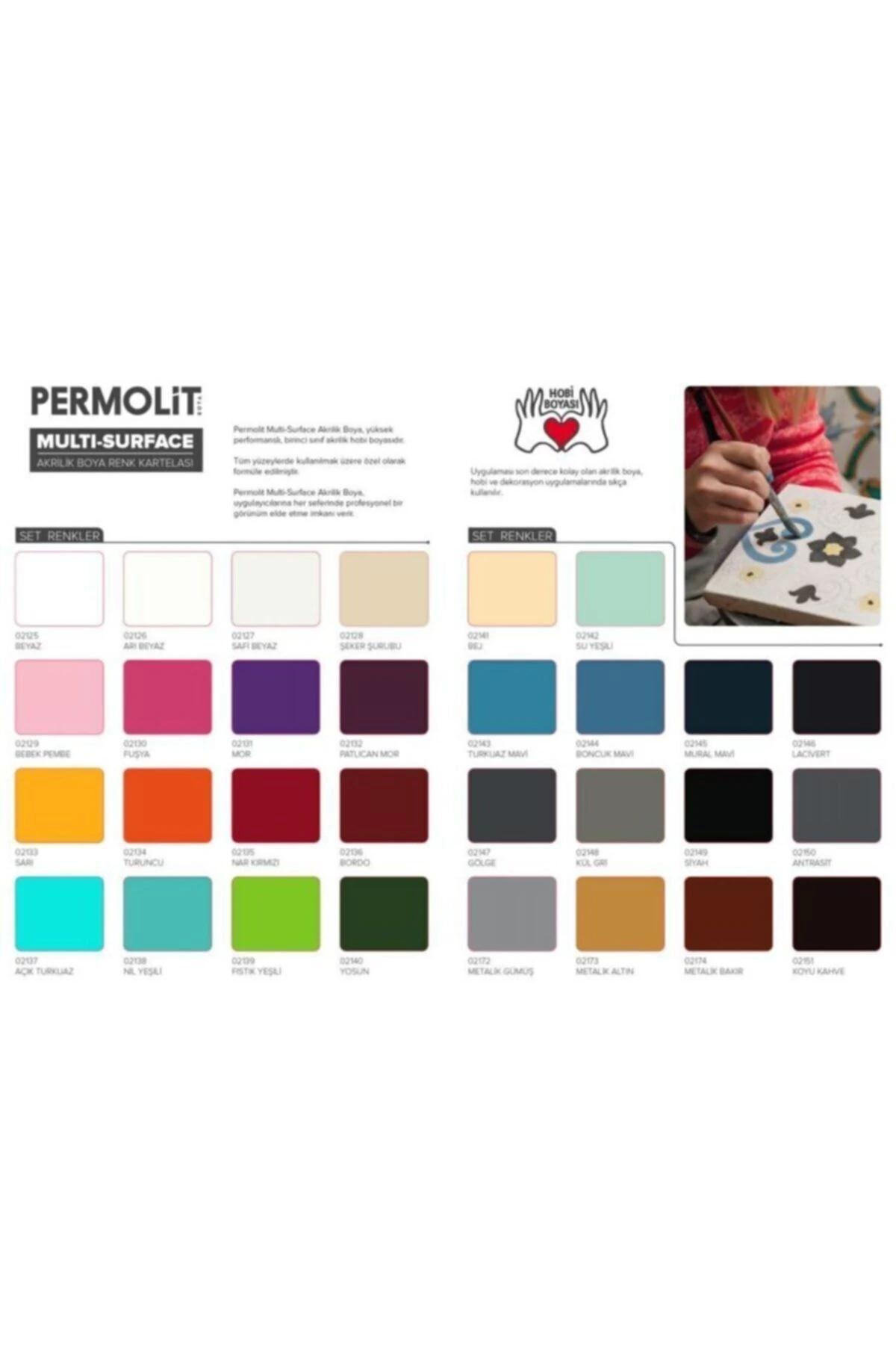 Akrilik Multi Ahşap Cam Taş Seramik Hobi Boyası Beyaz 120 Ml