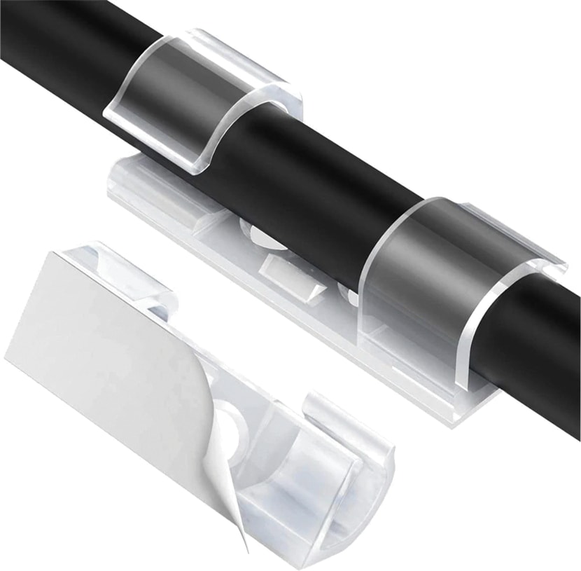 Kendinden Yapışkanlı Yeni Nesil Kablo Kancası Klips Tutucu 20 Adet