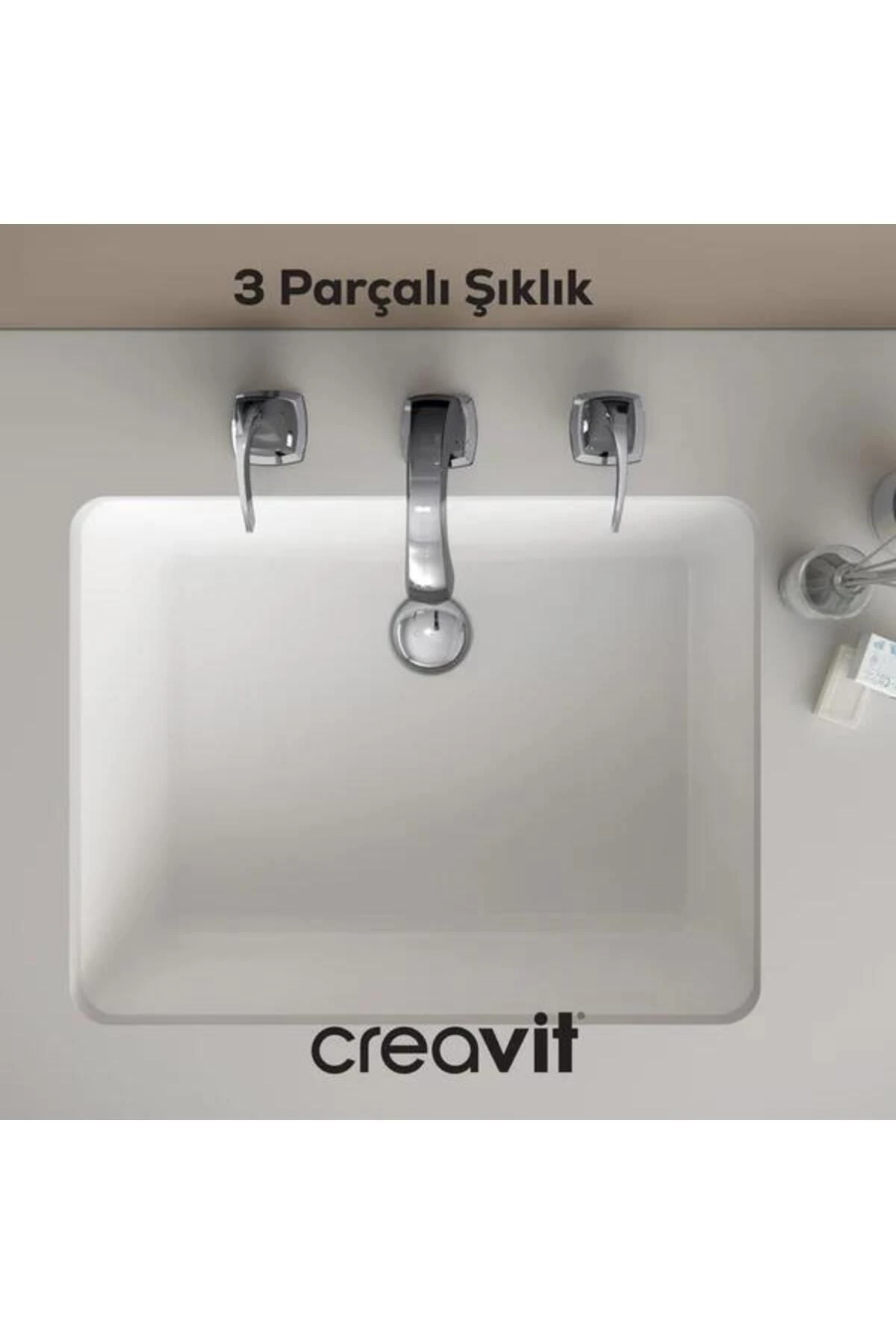 Giza Lavabo Armatürü 3 Delikli (sifonlu)