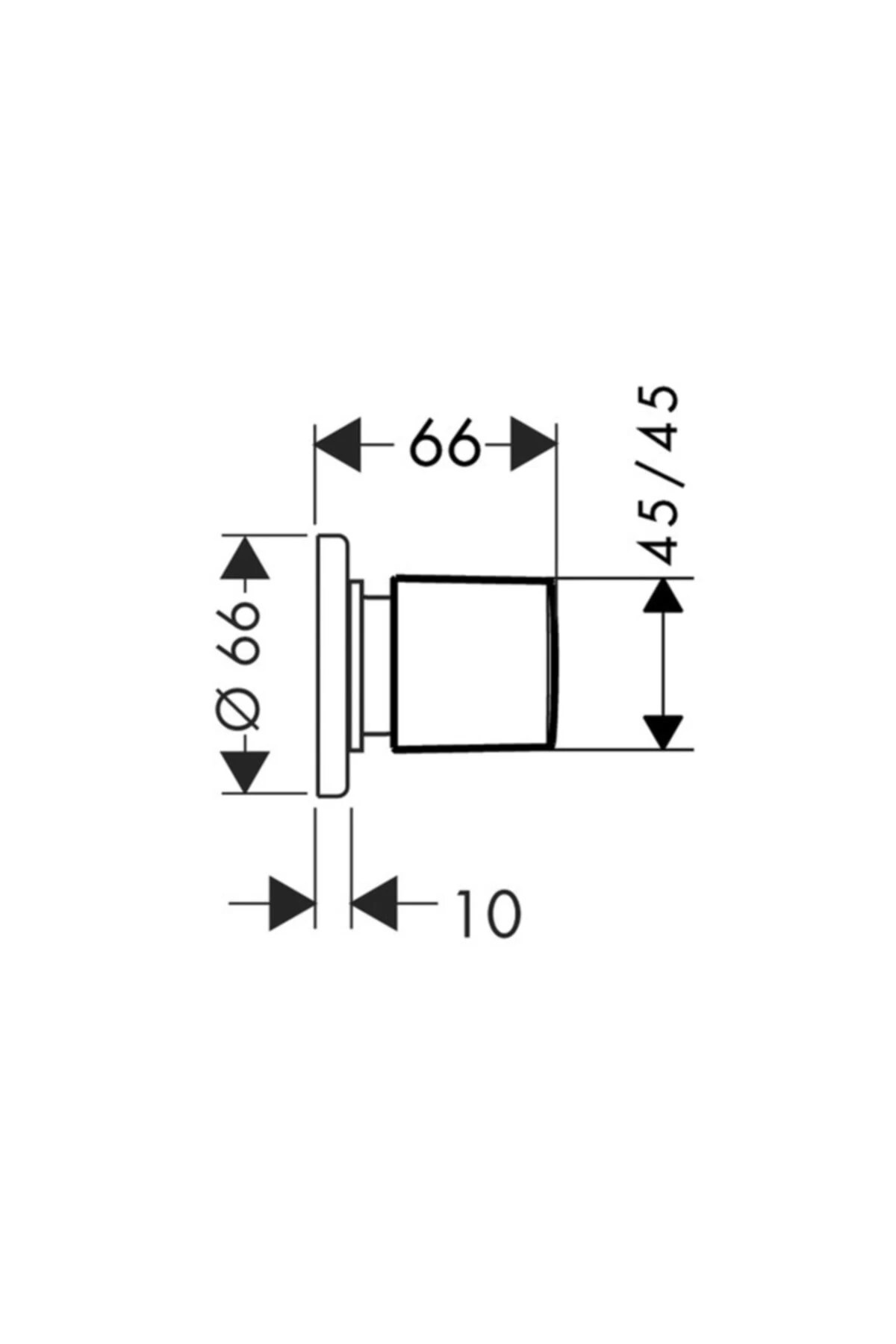 Metris açma - Kapama Valfi E, Ankastre Montaj Için - 31677000