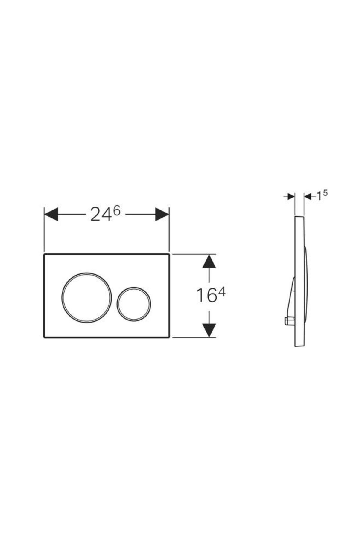Sigma20 Kumanda Kapağı, Çift Basmalı, Siyah/Mat Siyah - 115.882.DW.1