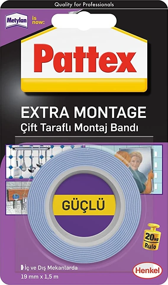 Henkel - Pattex-Extra Montaj Tamir Bandı 19MM x 150M