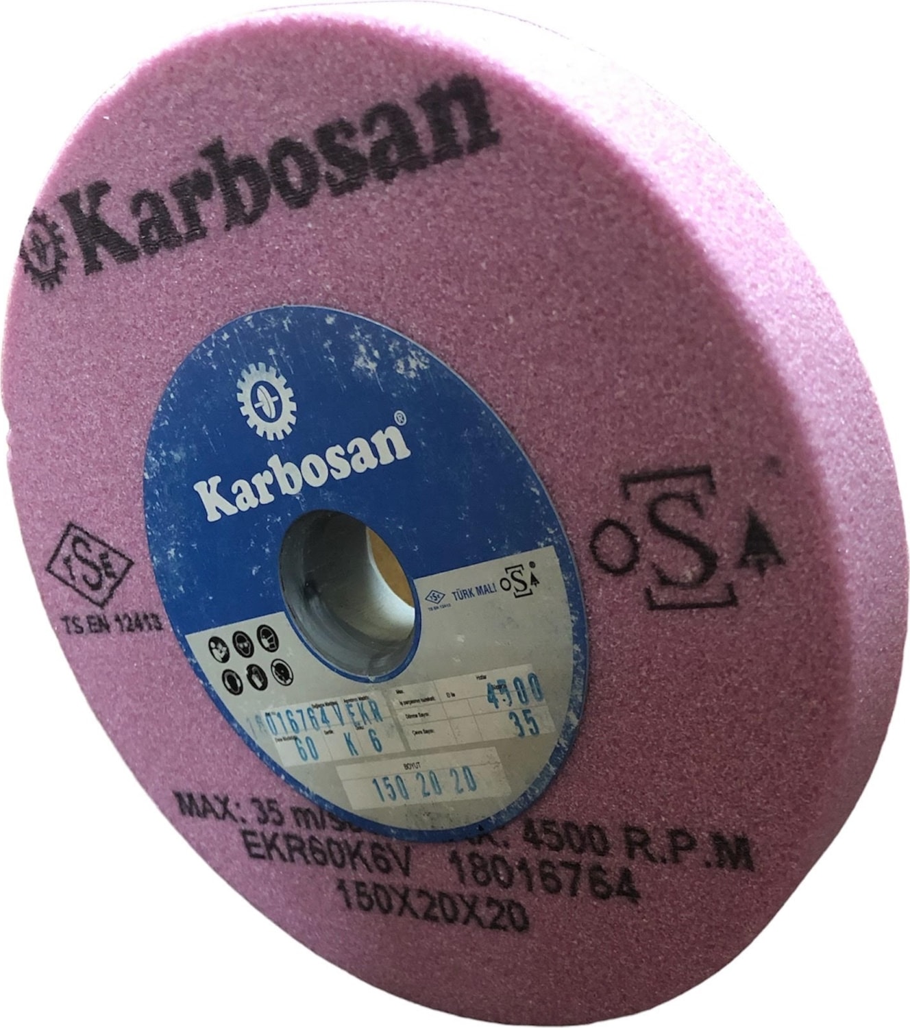 KARBOSAN Taşlama Taşı 150X20X20 EKR60 K6