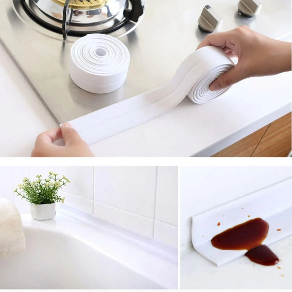Su Sızdırmaz Bant Nem Küf Önleyici Lavabo Evye Küvet Kenar Bandı