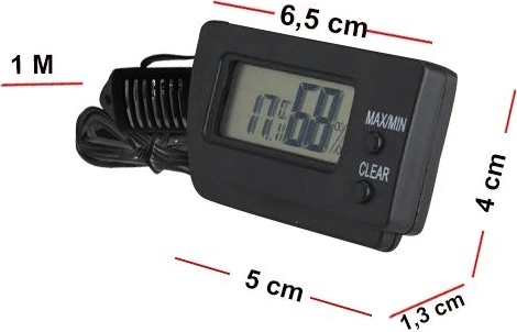 Dijital Min-Max Prob Termometre Nem Ölçer