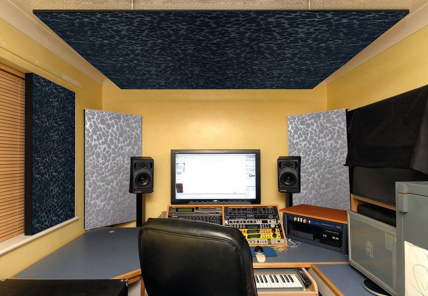 Gri Embos Keçe Ses ve Isı Yalıtım Paneli 40X40 cm