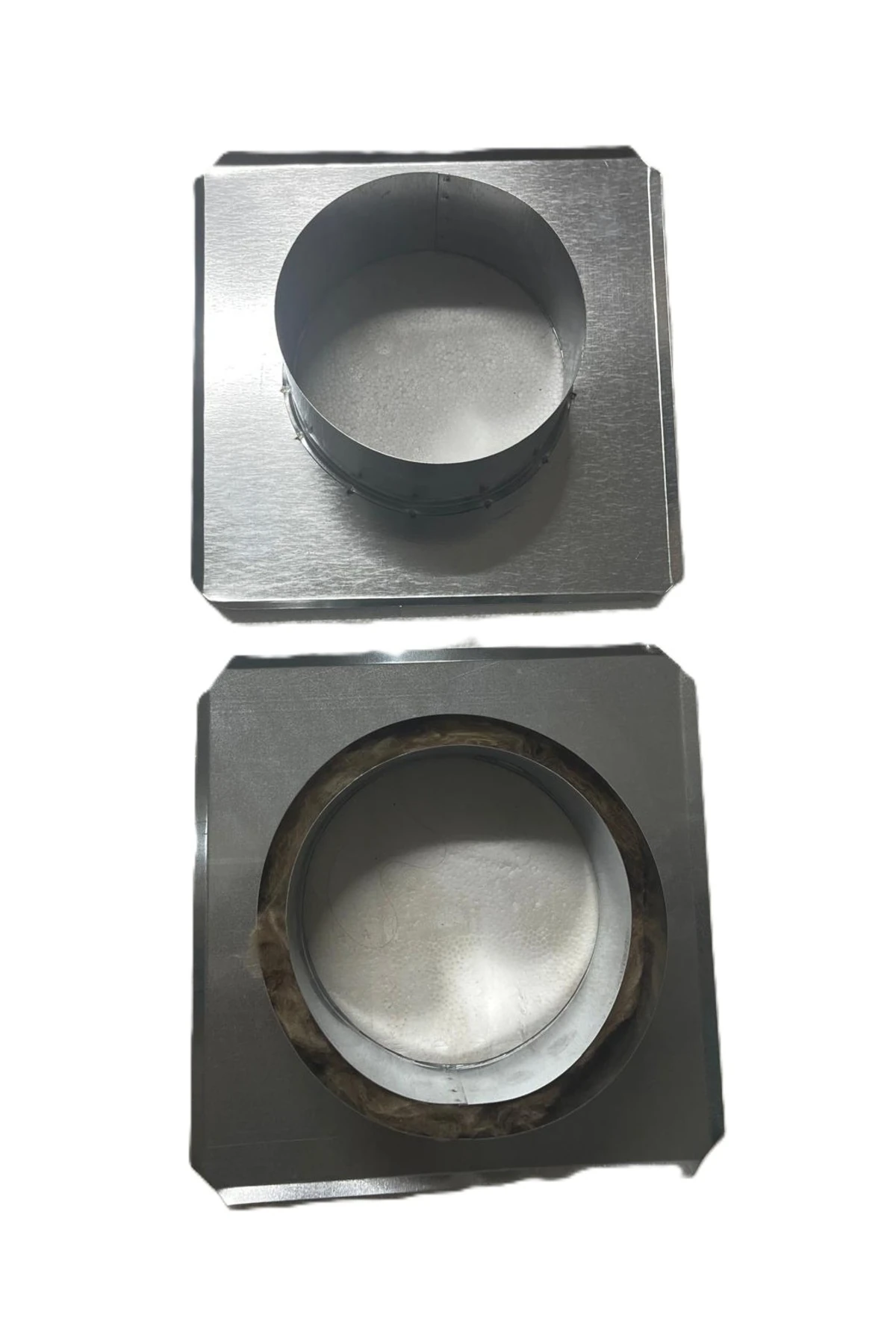 KONTEYNER SOBA BORU ÇIKIŞ ZIVANASI KARE İZOCAMSIZ 13CM (20X20)