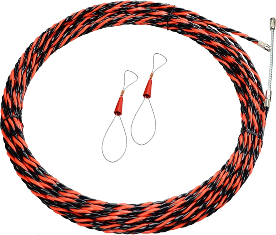 Elektrikçi Geçirici Seti Kurşun Aracı 20M Kablo Tel Kılavuzu 3-Strand Duvar Geçirici Kablo Kirişi (Yurt Dışından)