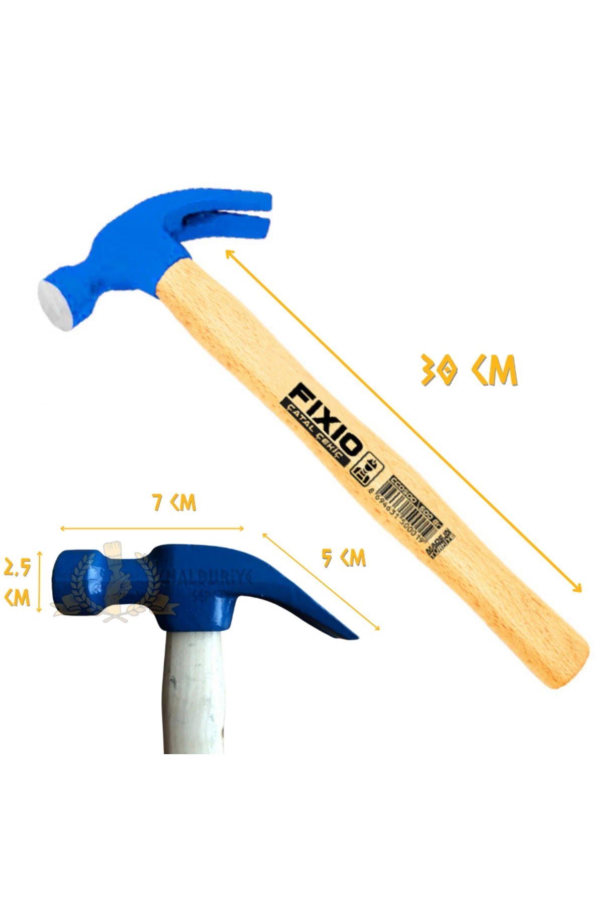 Ahşap Saplı Çatal Çekiç 300 gr.