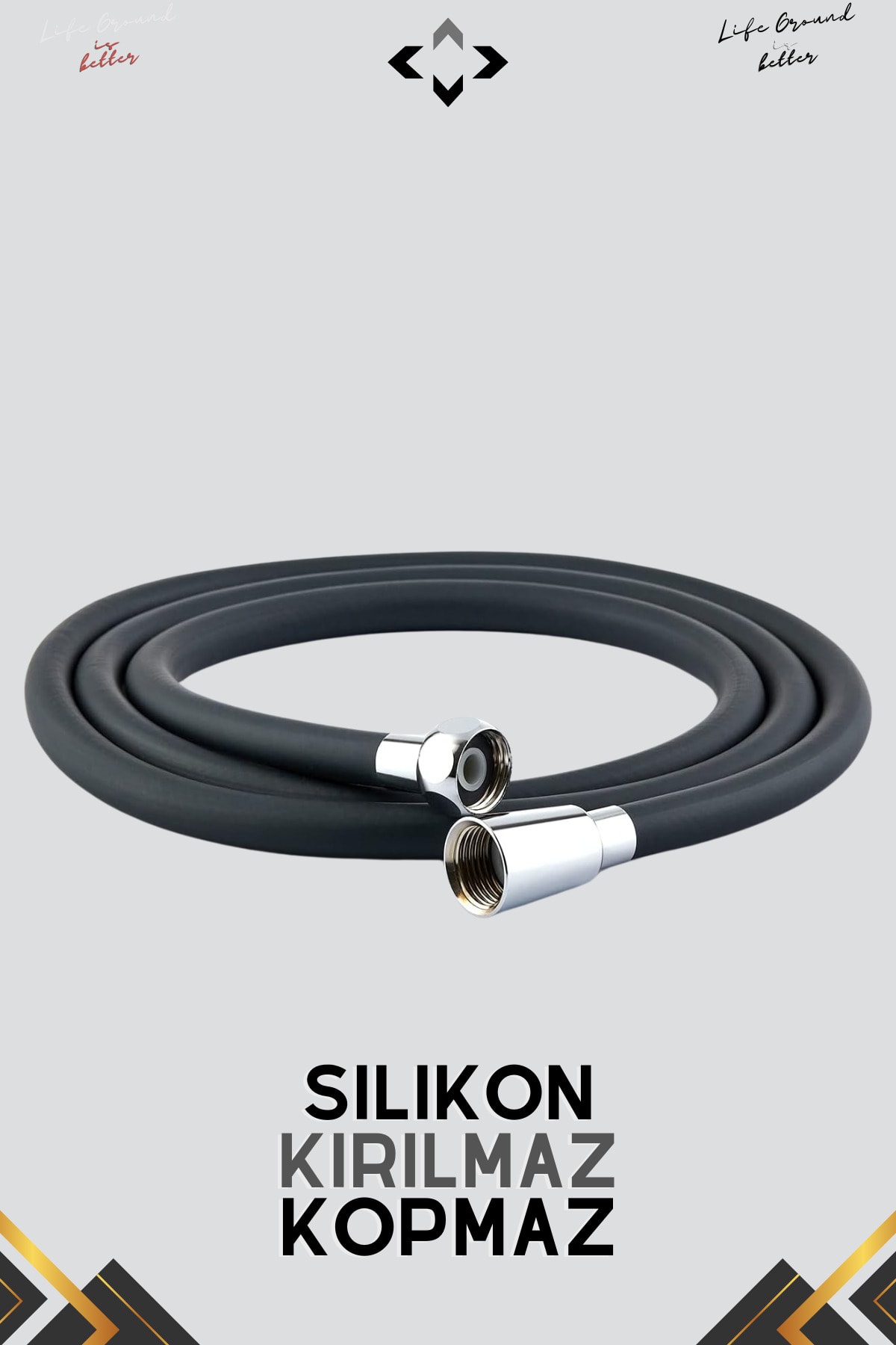 Trench Abs Shower Set Basınçlı Su Tasarruflu Modern Minimal Duş Başlığı Silikon Duş Hortumu Duş Seti