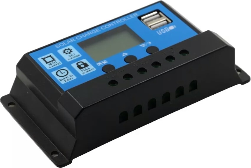 Güneş Paneli Solar Şarj Kontrol Cihazı 20A LCD Ekranlı Akü Regülatörü