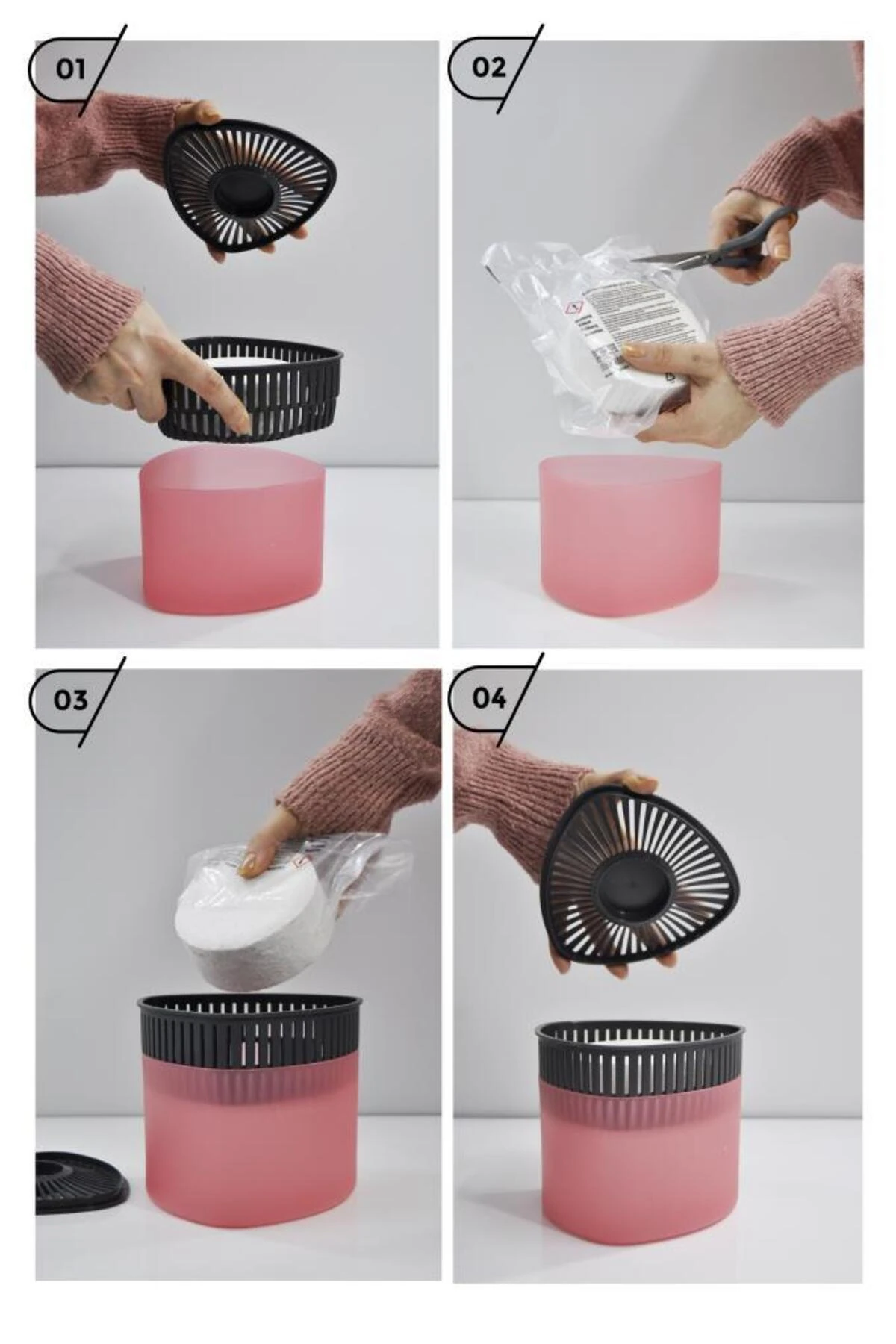 500 gr Nem Alıcılı Ve Rutubet Giderici Aparat Üçgen Kırmızı Meyveler (TABLET DAHİL)