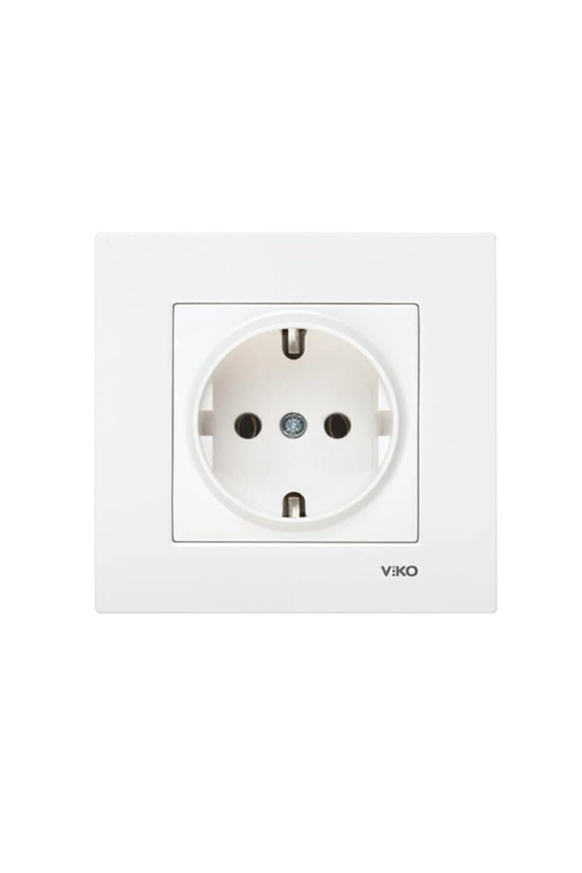 Kare Topraklı Priz Beyaz Ürün Alkano