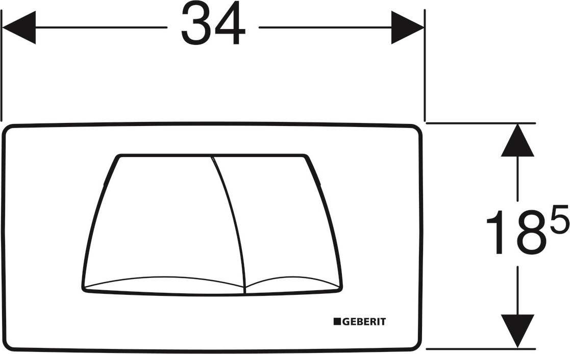 Twinline Mat Krom Rezervuar Kapağı